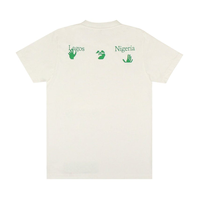 Off-White Businesses T-Shirt 'White/Green'