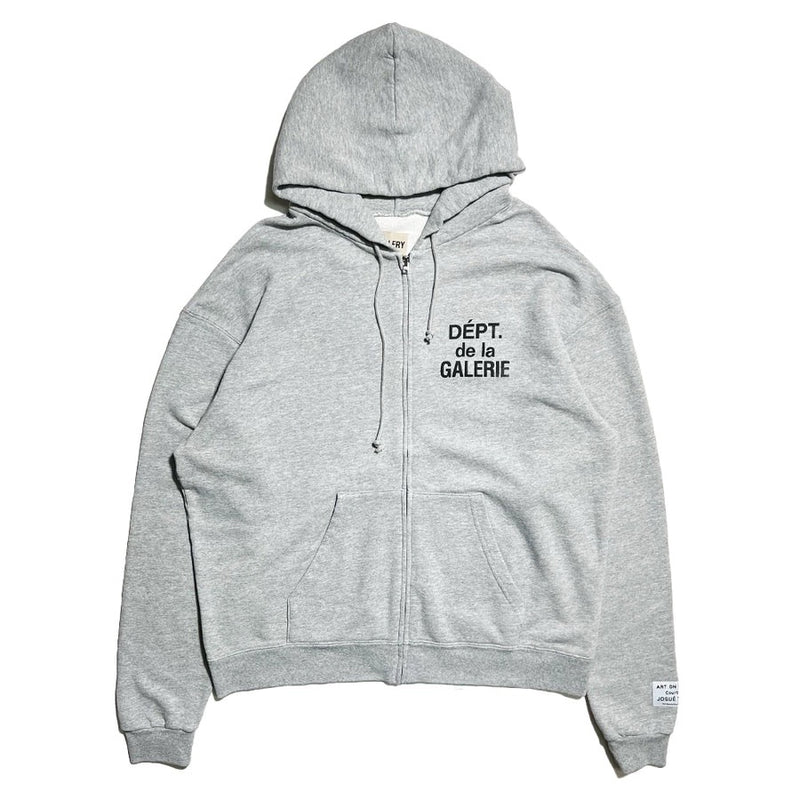 GALLERY DEPT. logo-print zip-up hoodie