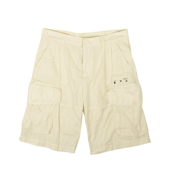 Off-White White Off-White Logo Utility Shorts