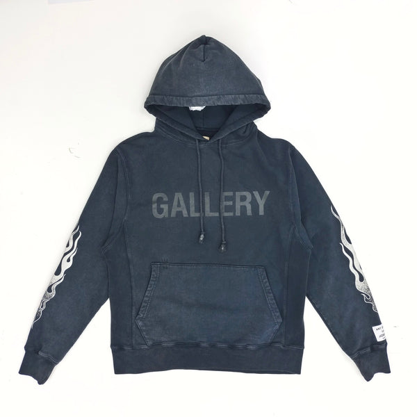 GALLERY DEPT. Flame-print Hoodie In Black