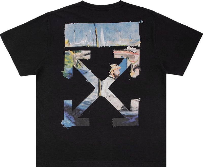 Off-White Colour Painting Diagonals Arrows Tee 'Black'