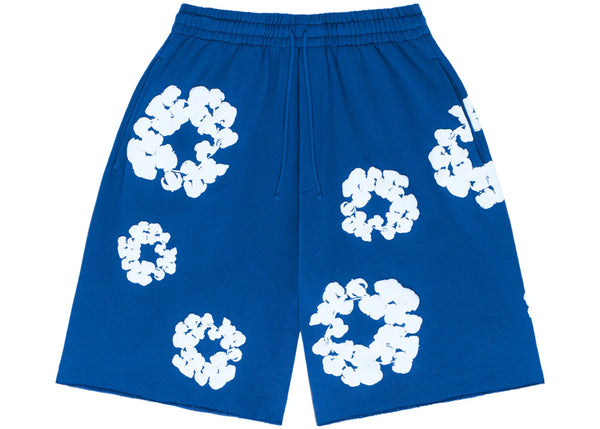 Denim Tears The Cotton Wreath Shorts Royal Blue