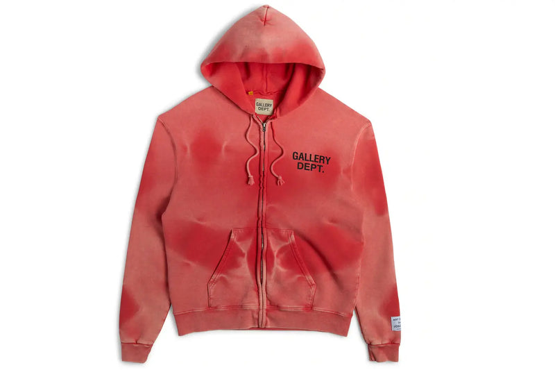 Gallery Dept. Zip Up Hoodie RED