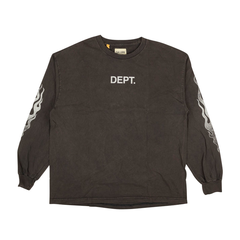 Gallery Dept. Flames Logo Long Sleeve T-Shirt