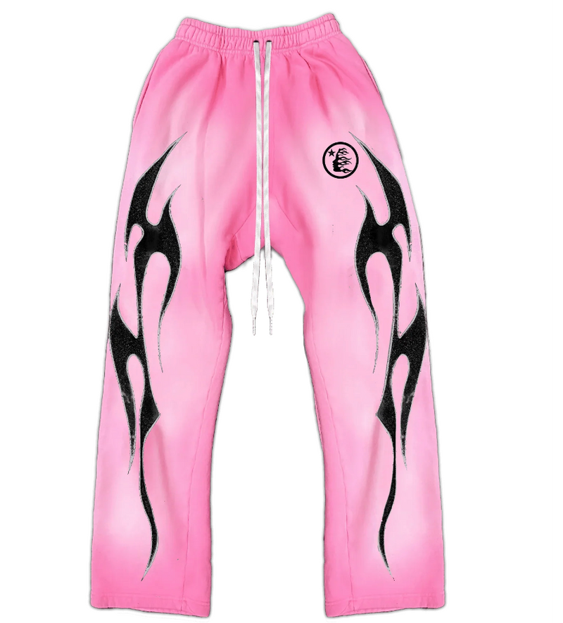 Hellstar Flame Sweatpants (PINK)